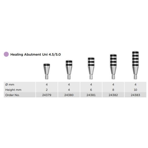 Healing Abutment Uni L 4.5 / 5.0