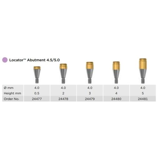Locator™ Abutment L 4.5/5.0