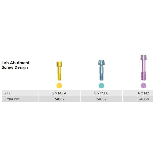 Lab Abutment Screw Design 