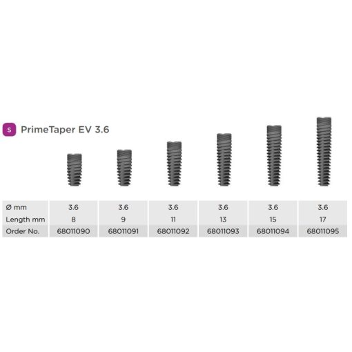 PrimeTaper EV S ⌀3.6 