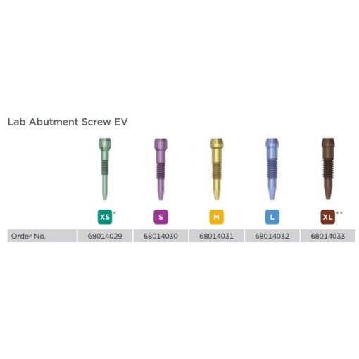 Lab Abutment Screw EV (4 db)
